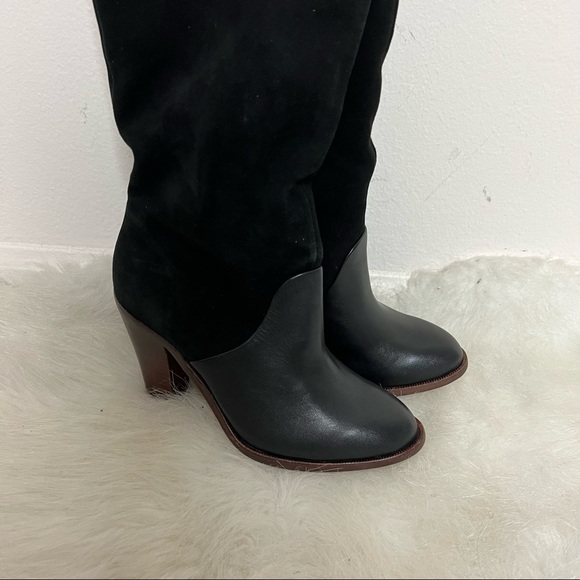 NWB Splendid Sullie Suede Leather Heel Riding Knee High Boots - Picture 6 of 15